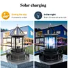 Lighthouse Solar LED Light Garden Outdoor Rotating Beam Sensor Beacon Lamp
