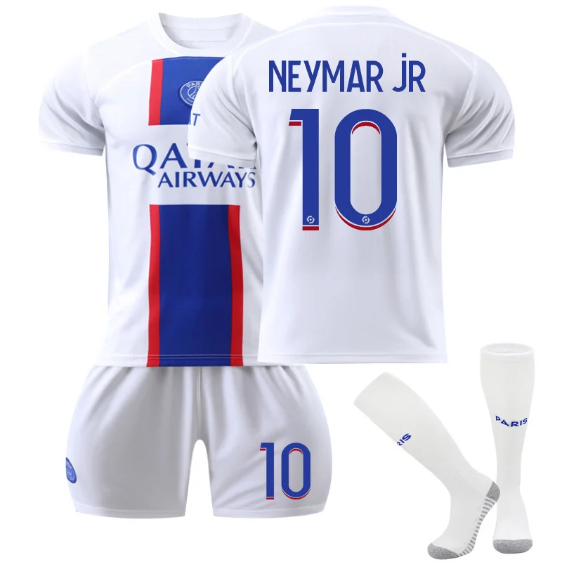 22-23 New Paris Soccer Jersey Set PSG Home Away Mbappé Neymar Kids