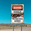 Warning - Vintage Metal Signs(12*16Inch) - Warning