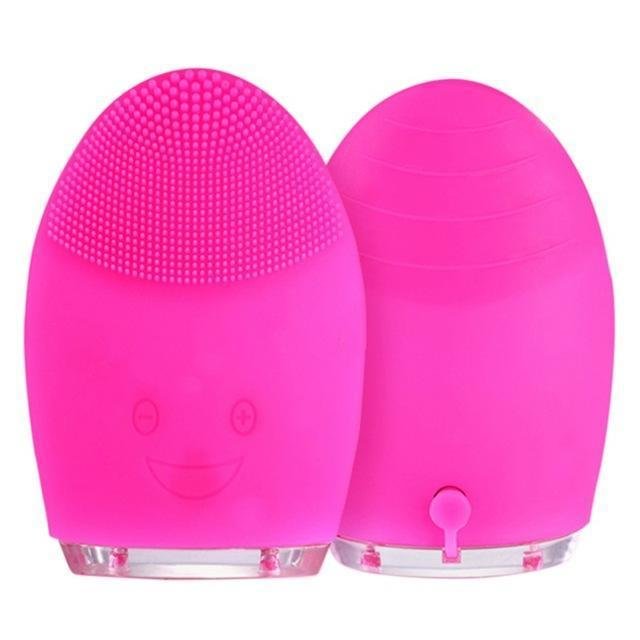 Waterproof Silicone Face Dirt Remove Mini Electric Facial Cleanser Massage Skin Care