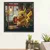 >SALE<5D DIY Full Round Drill Diamond Painting Kit Pikachu Home Decor Art Craft30x30cm