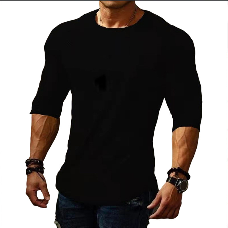 Slim Simple Casual Plain Men's T-Shirt