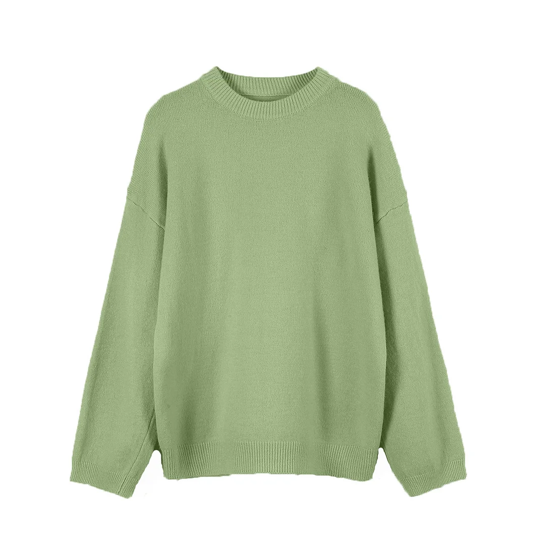 Athvotar Athvotar Soft-Gried Gray Sweater Woman 2025 Autumn And Winter Loose Thick Sheep Velvet Collar Knitted Shirt