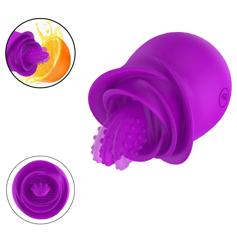 New Rose Tongue Licking Vibrator For Adult