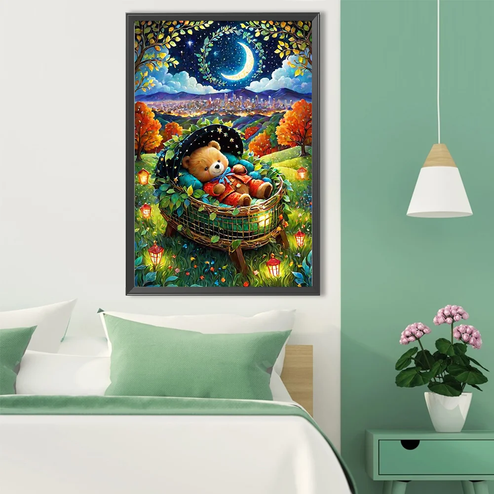 Diamond Painting - Full Round Drill - Little Bear(Canvas|40*60cm)