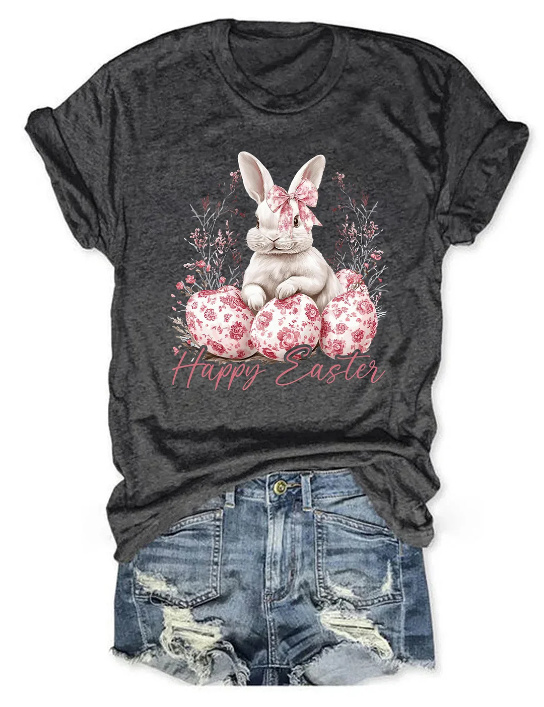 Floral Chinoiserie Bunny T-shirt