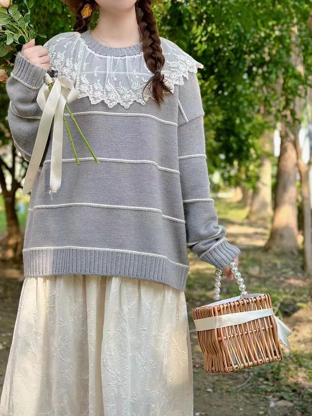 Chicfifth Sweater Women Winter Long Sleeve High Quality Autumn Vintage Top Knitted Cardigan