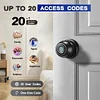 Spherical Fingerprint Lock Smart Door Handle, Fingerprint Smart Lock With APP Control, Biometric Door Lock Bluetooth Smart Lock, Easy To Install Door Lock, Suitable For Home Bedroom, Cloakroom, Hotel, Apartment Office(Tuya Bluetooth APP)