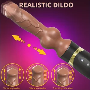 Big Thrusting Dildo Clitoris G Spot Double Stimulation Sex Toys