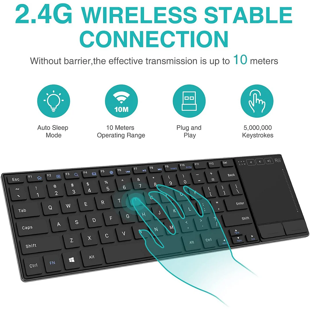 Rii K22 2.4G Wireless Mini Keyboard