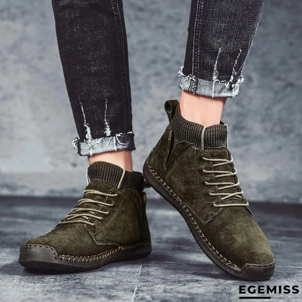 Men Casual Shoes High Top Boots Shoes Fashion Outdoor Army Travel Botas Hombre Sock Man Brithsh Sneaker | EGEMISS