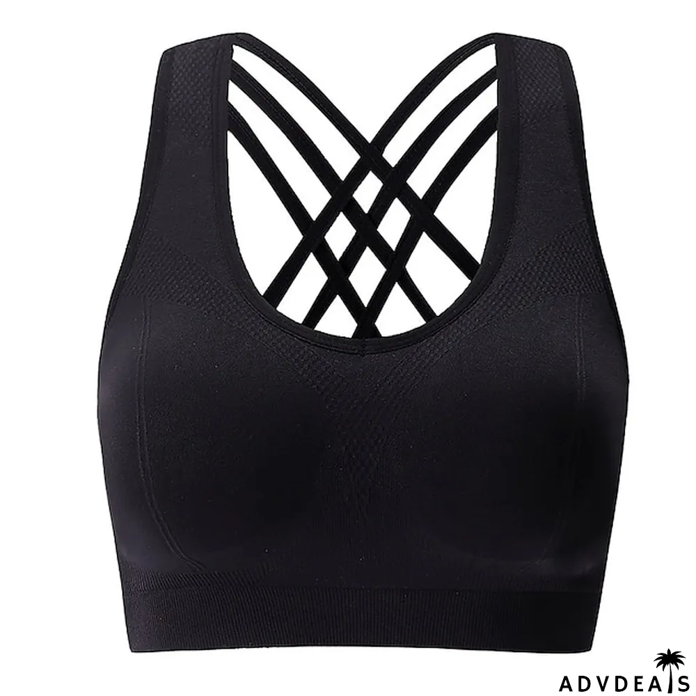 Women's Sports Bras High Impact Seamless Longline Sports Bra for Women Pack with Removable Pad