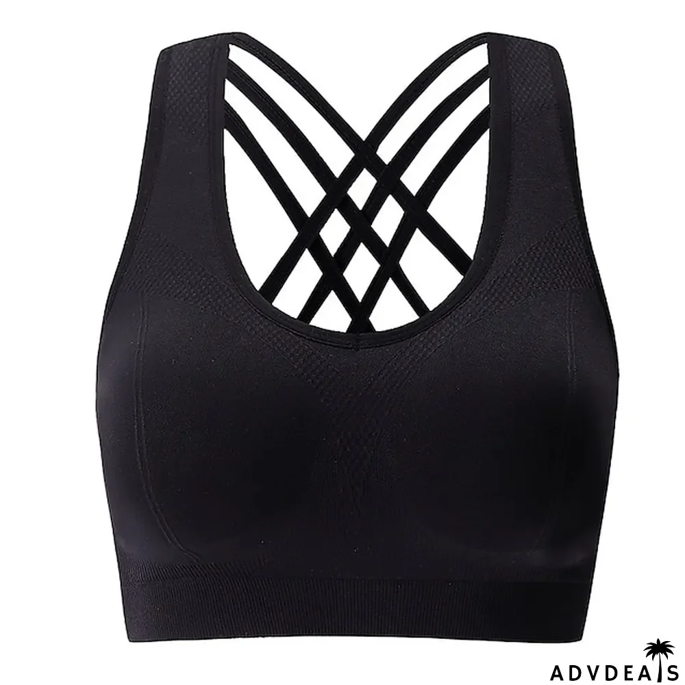 Women's Sports Bras High Impact Seamless Longline Sports Bra for Women Pack with Removable Pad