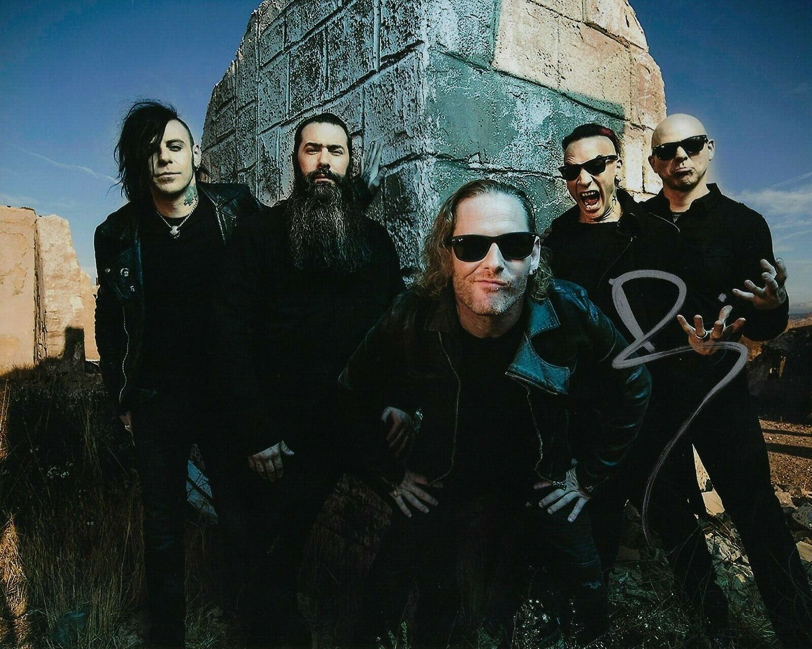 GFA Stone Sour Drummer * ROY MAYORGA * Signed 8x10 Photo Poster painting R5 COA