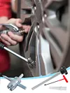 Quick Change Tire Valve Core Tool Kit for Replacing Leaky Valves in Cars Trucks