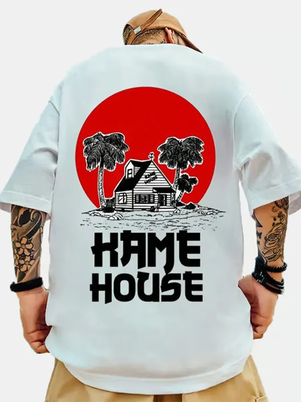 Men's Casual Dragon Ball Kame House T-shirt
