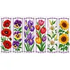 14CT 2 Strands Cross Stitching Bookmark Kit for Teachers Bookworms Women Readers 6PCS Single-Sided Stamped Embroidery Page Marker Set Handmade Thread Embroidery Craft 30 x 50cm tapestrymarket