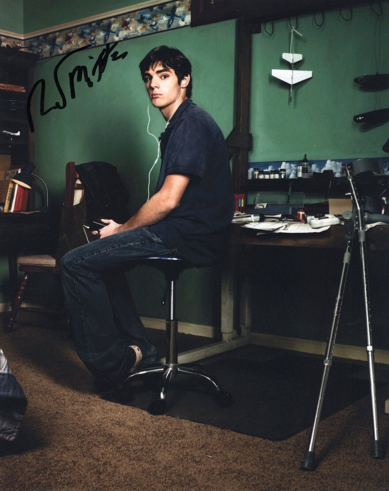 RJ Mitte Breaking Bad Walter White Jr. Signed 8x10 Photo Poster painting w/COA #19