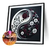 Rose Yin Yang Symbol - Runde Bohrer Diamant Malerei - 30 * 30cm