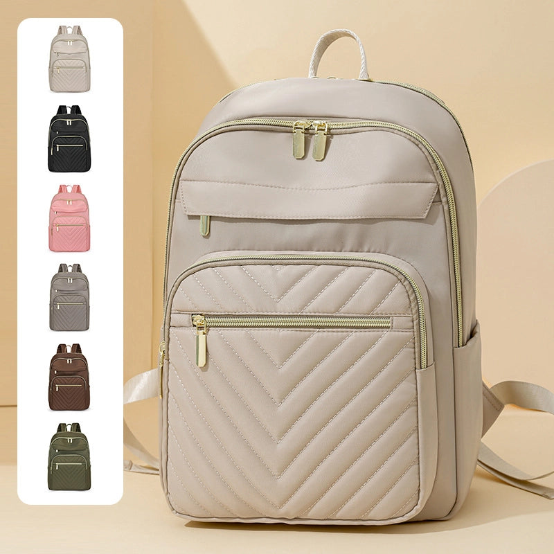 Waterproof Chevron Casual Women's Backpack