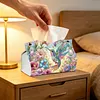 (25cm)Hummingbird PU DIY Diamond Painting Tissue Box for Beginners Adults Home
