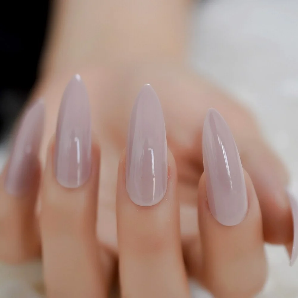 Neon Fake Nails Extremely Long Bright Orange Shiny Press On Nail Carnival Style Decoraion Manicure Tips Salon Nails 24-Nail Inspo