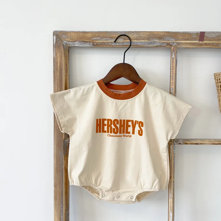 Baby Toddler Boy/Girl Letter Print Short Sleeve Bodysuit