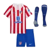 Atletico Madrid Home Kids Soccer Jerseys Full Kit 2025/26