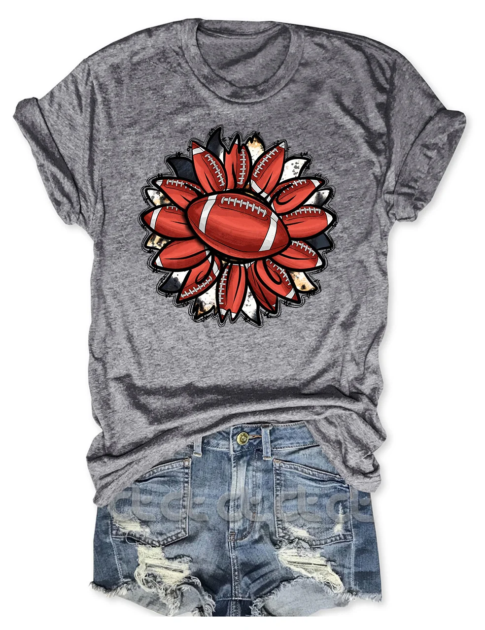 Football Sunflower T-Shirt