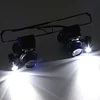 LED Magnifier Glasses Loupes Portable 20X Observation Magnifying Eyewear