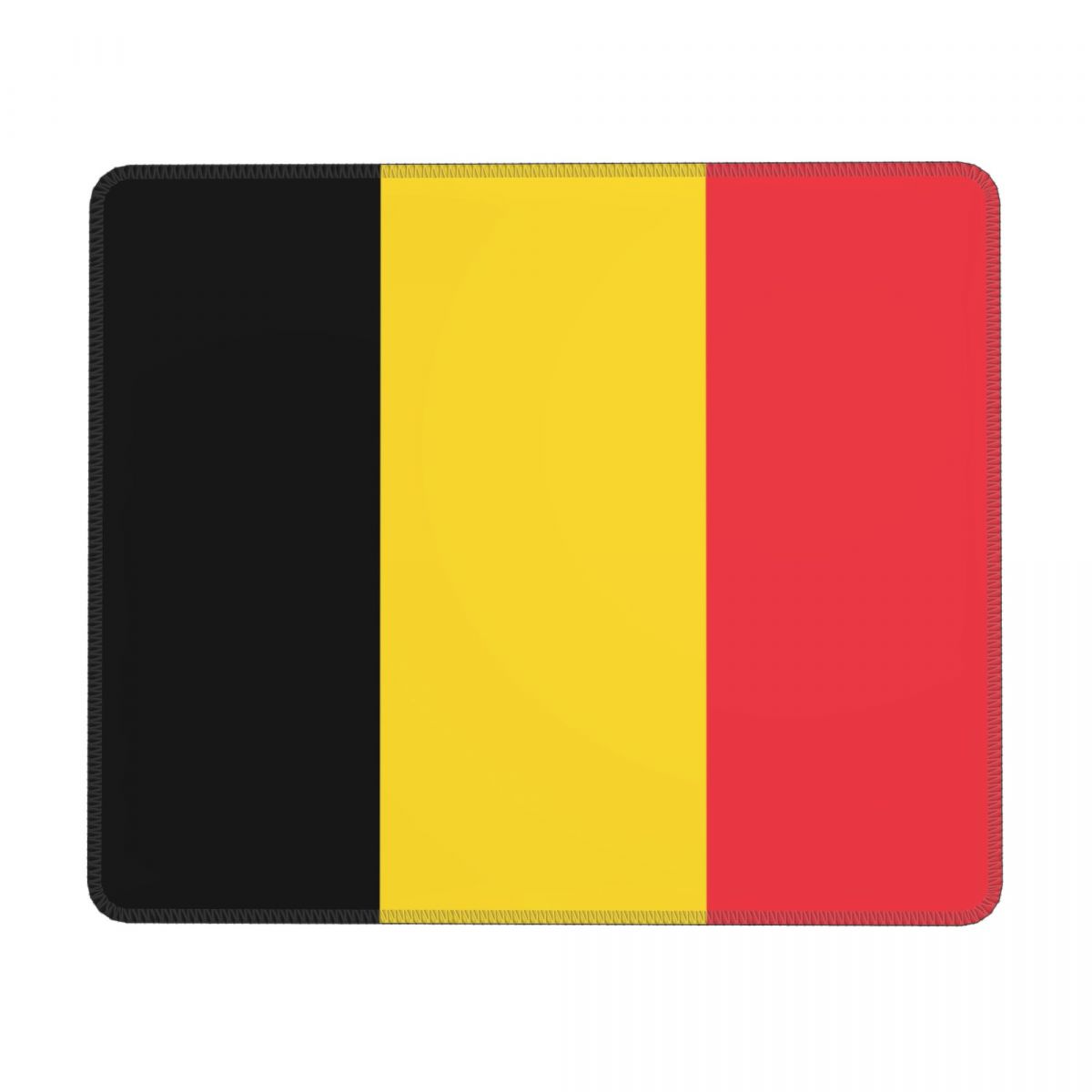 Belgium Flag Square Mouse Pad for Wireless Mouse