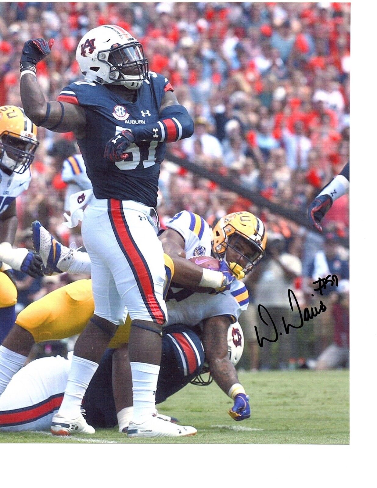 DeShaun Davis Auburn Tigers signed autographed 8x10 football Photo Poster painting War Eagle