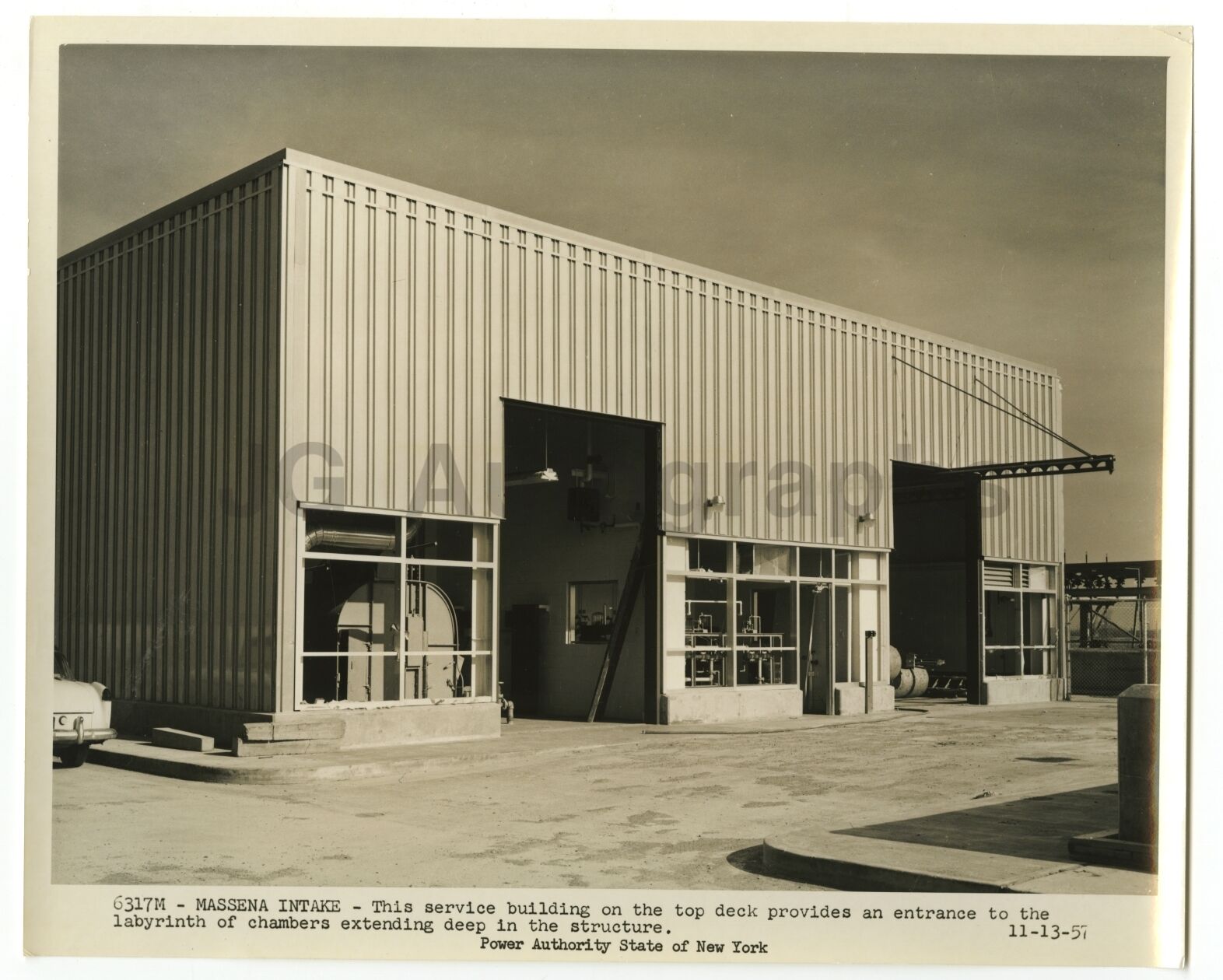 St. Lawrence River - New York Power Authority - Original Vintage Photo Poster painting - 1957