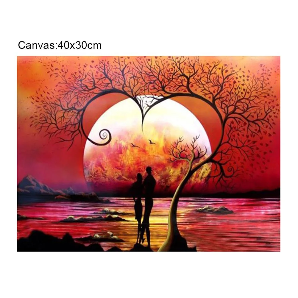 Diamond Painting - Partial Round Drill - Lover(30*40cm)