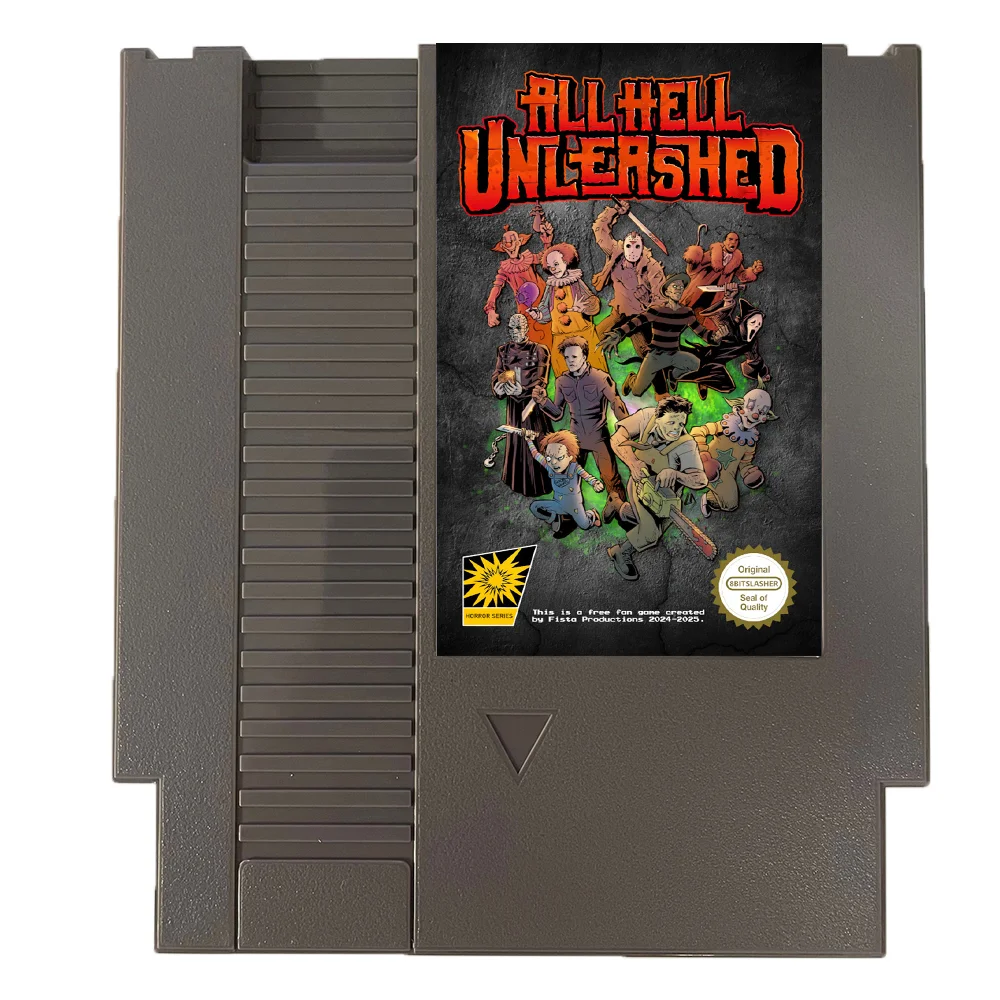 All Hell Unleashed NES For Nintendo Entertainment System Console - 8 Bit Game Cartridge