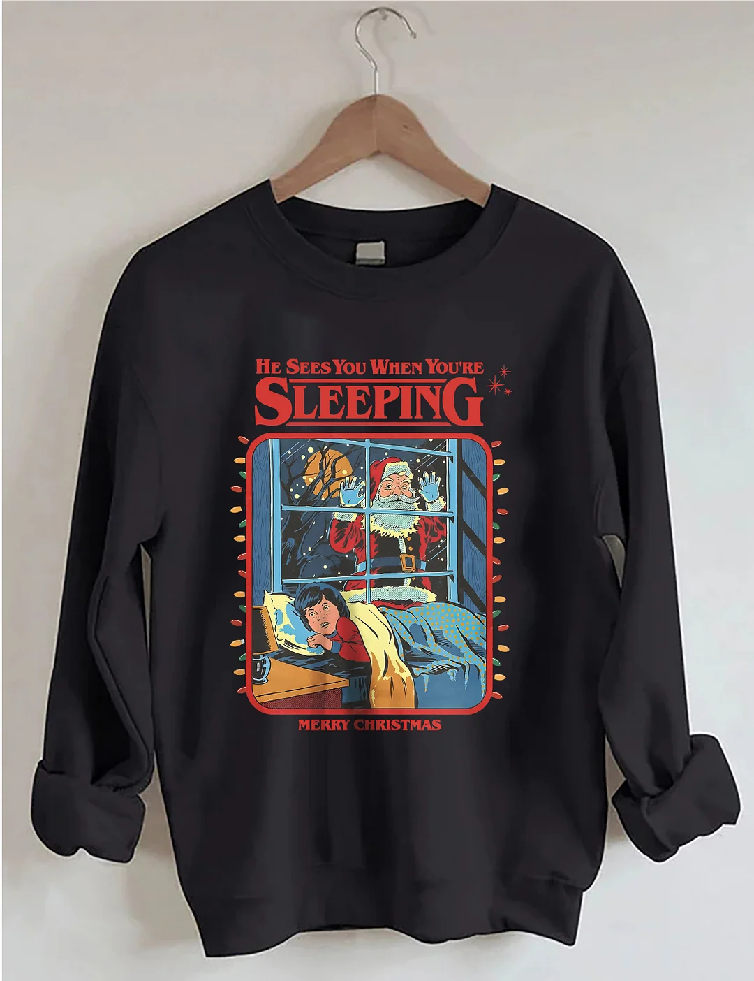 Vintage Creepy Santa Claus Sweatshirt
