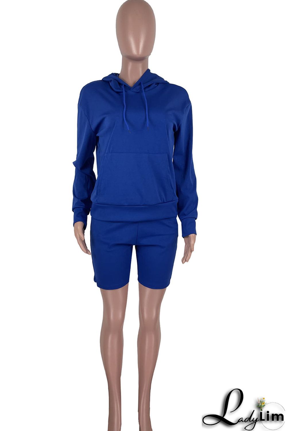 Pink Casual Solid Split Joint Hooded Collar Long Sleeve Two Pieces