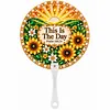 8Pcs DIY Diamond Painting Church Handheld Fans, Christian Bible Verse Scripture Hand Fans with Plastic Handles, Religious Inspirational Church Welcome Gifts for Visitors, Women Men, Bridal Shower Guest Favors