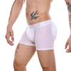 Men's Hip-Lifting Briefs With Thin Mesh Cups, Invisible Buttocks Enlargement, Peach Buttocks, Fake Buttocks, Boxer Briefs