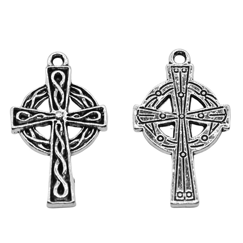 1 Piece Alloy Cross Witches Knot Pendant Jewelry Accessories