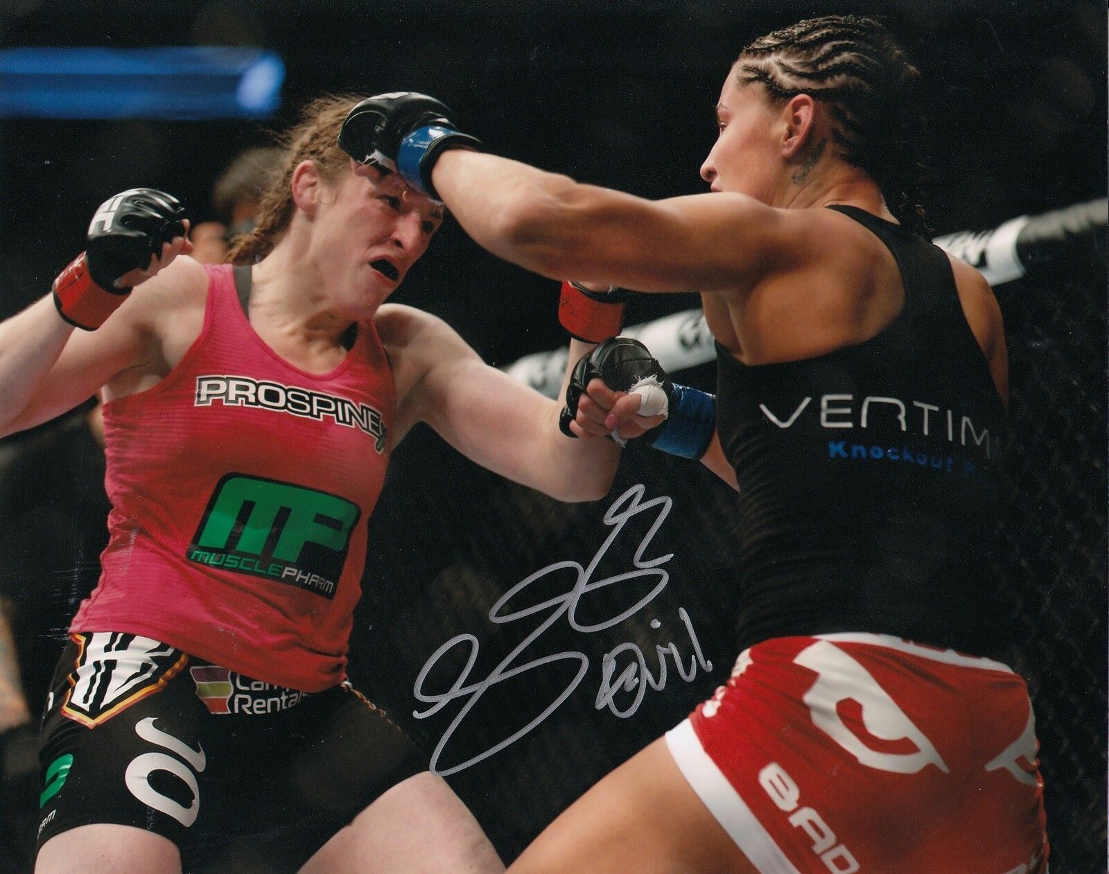 JESSICA EYE signed *UFC* FIGHTING BELLATOR MMA 8X10 Photo Poster painting W/COA #2