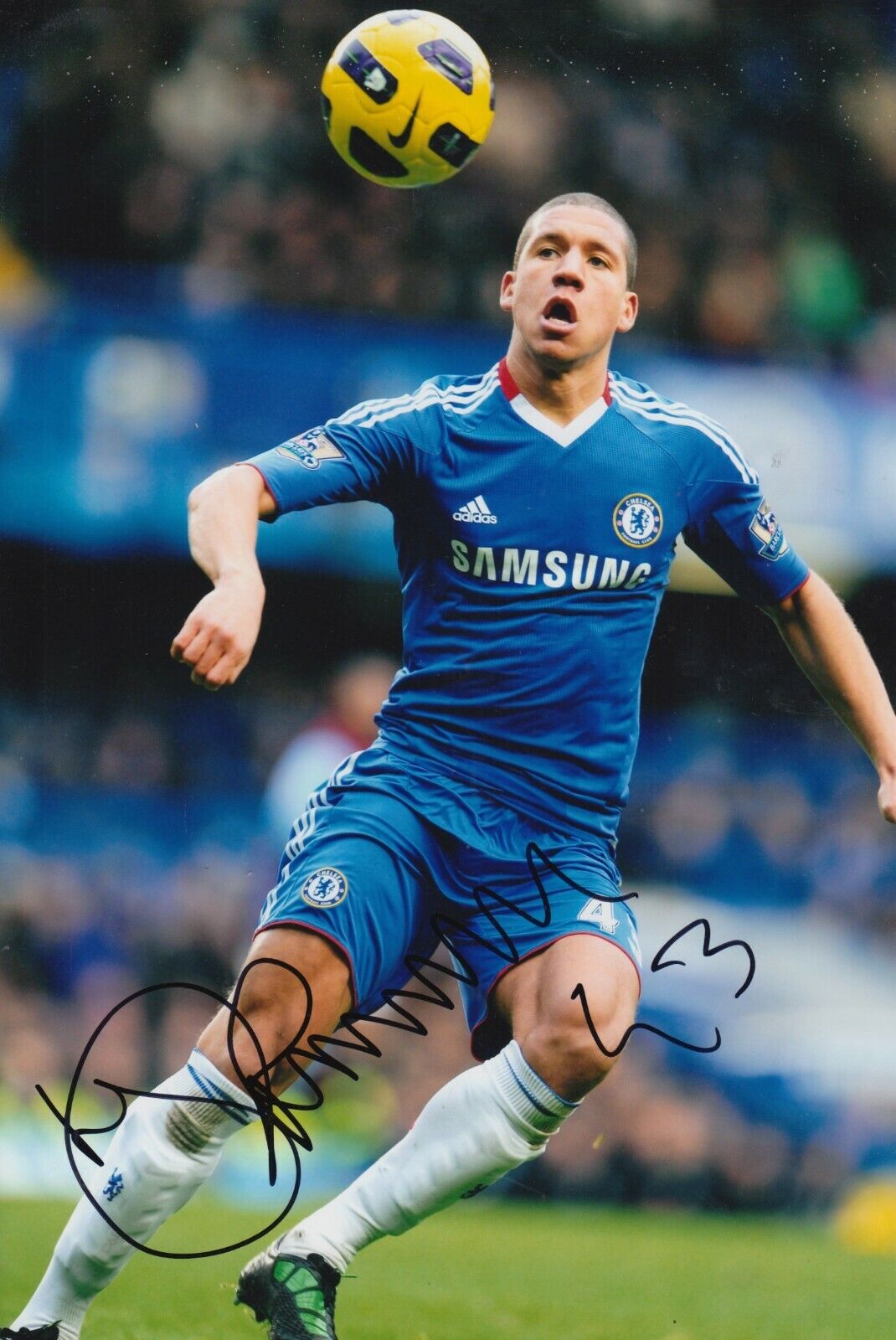 Jeffrey Bruma Hand Signed 12x8 Photo Poster painting - Chelsea - Football Autograph 1.