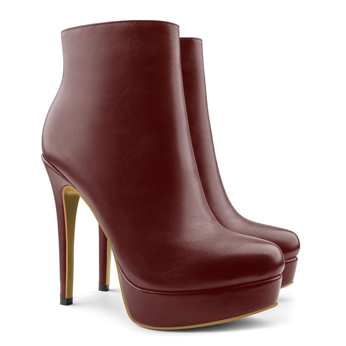 120mm Women's Platform Fashion Bianca Booty Heels-vocosishoes