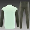 Real Madrid 25-26 1/4 Zip Tracksuit Light Green Chandal