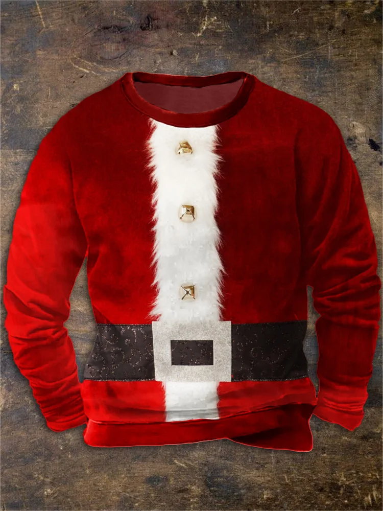 Men's Christmas Santa Inspired Cozy Sweatshirt