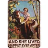 And She Lived Happily Ever After - Vintage Metal Signs - 20*30cm/30*40cm - Western