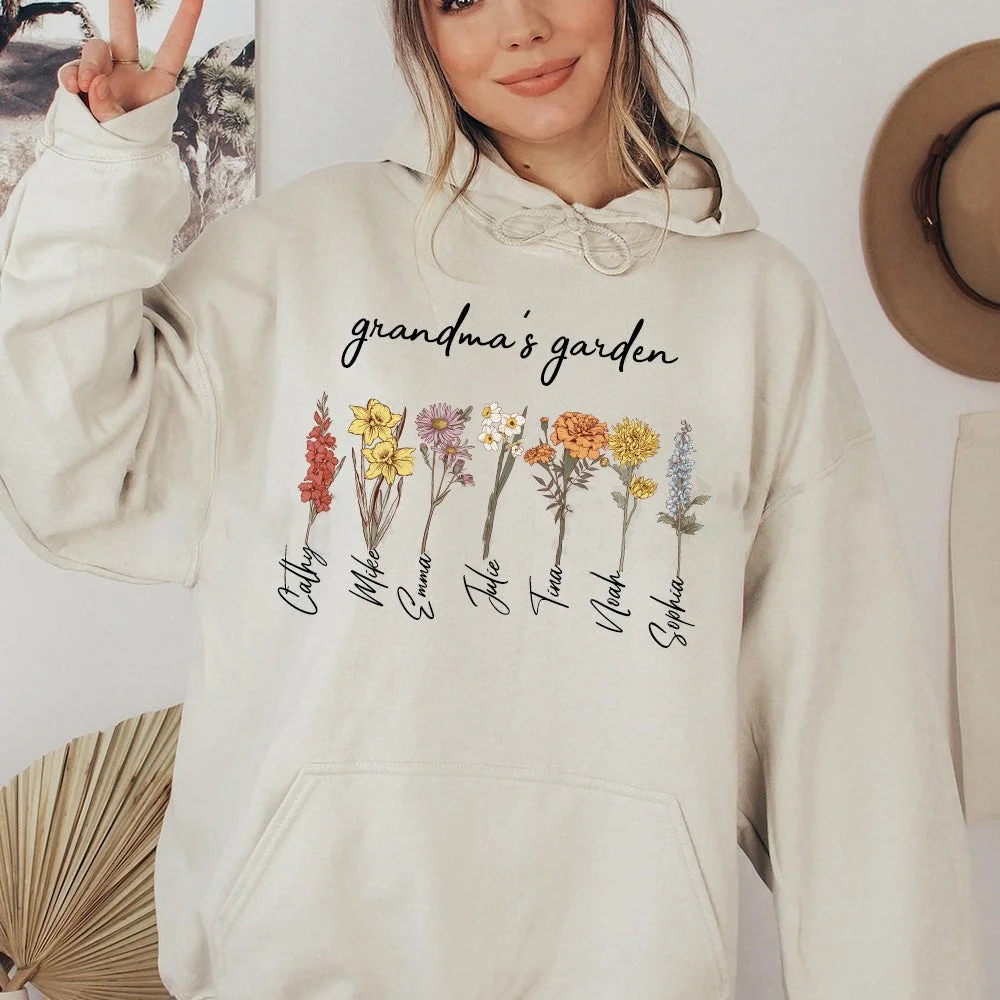 Mama's Garden is Her Children Customized Hoodie