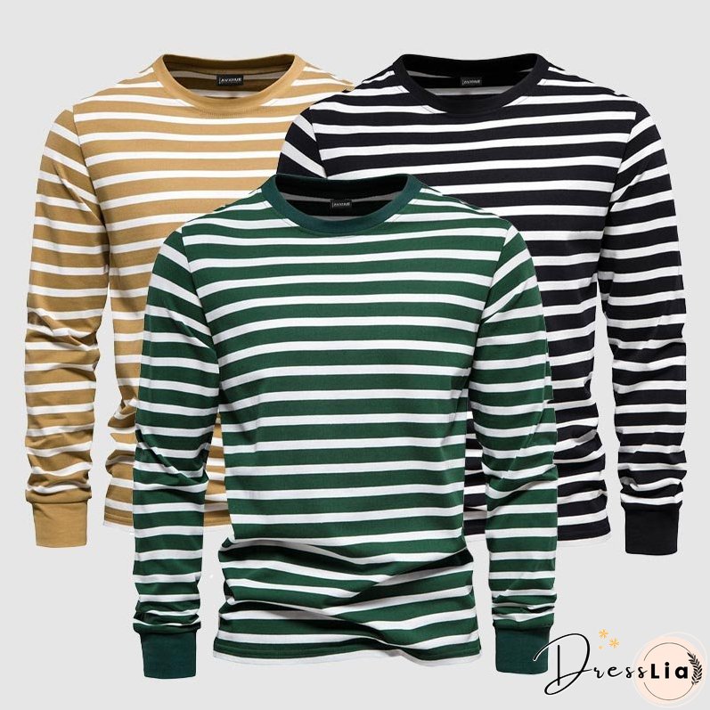 Frank Hardy Premium Striped Cotton Sweatshirt
