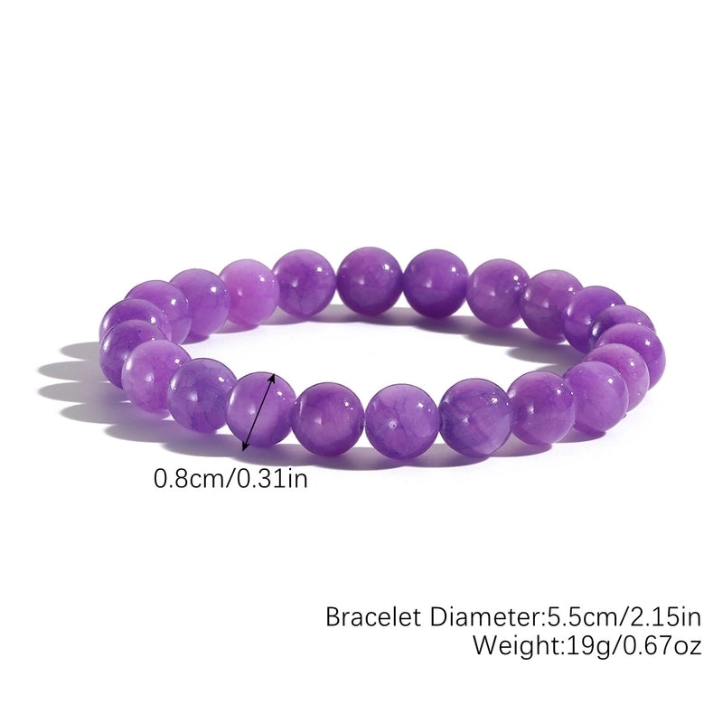 Retro Round Natural Stone Bracelets In Bulk