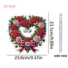 Valentine Day 2D Flat DIY Diamond Art Pendant Diamond Painting Set (Wreath)